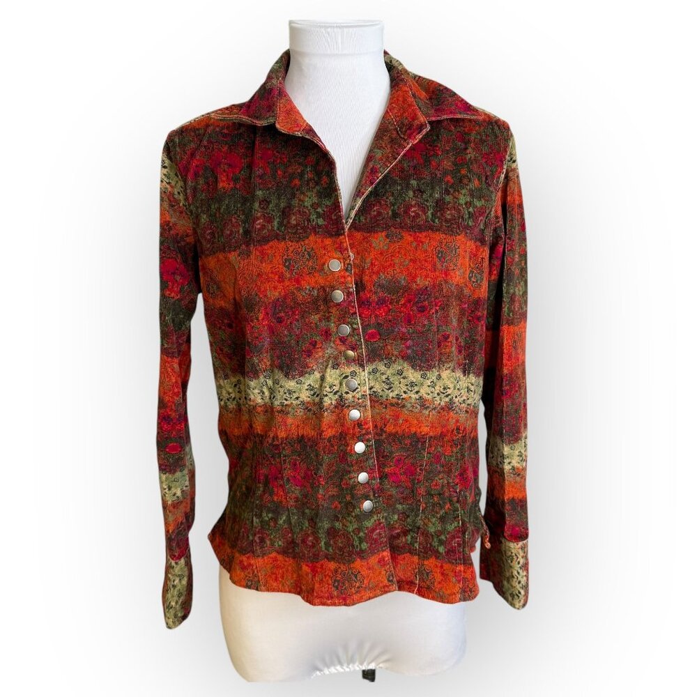 Christopher & Banks 90s Boho Floral Jacket